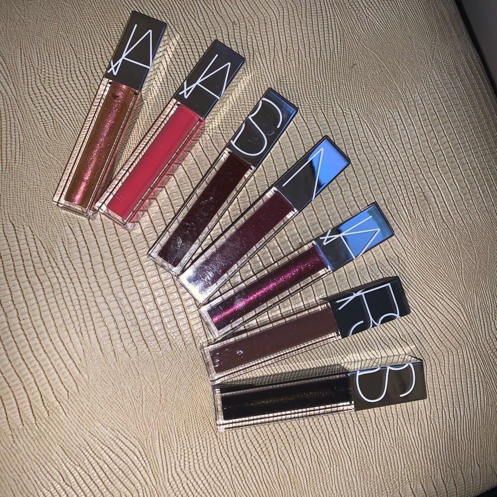 7 NARS lip glosses